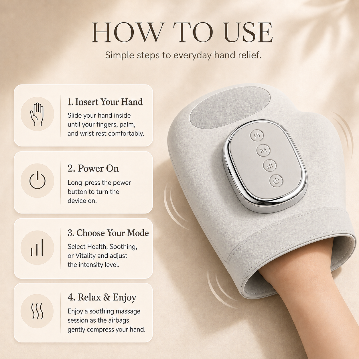 NOVUMEL AirGrip Massager